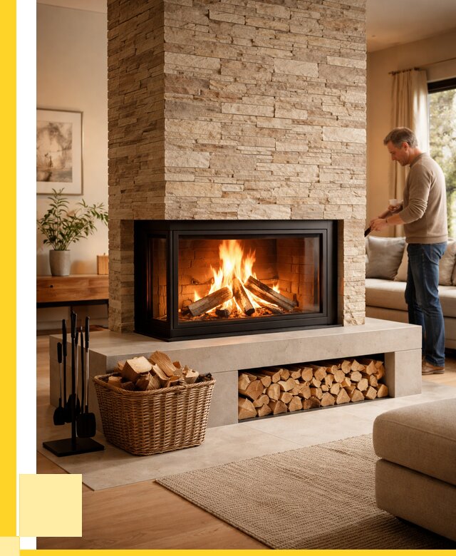 Дровяной камин под ключ в Новороссийске от 204160 р. | ЭриданНвр