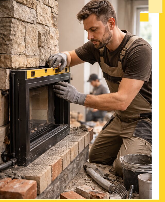 Дровяные камины под ключ в Новороссийске: монтаж, обустройство