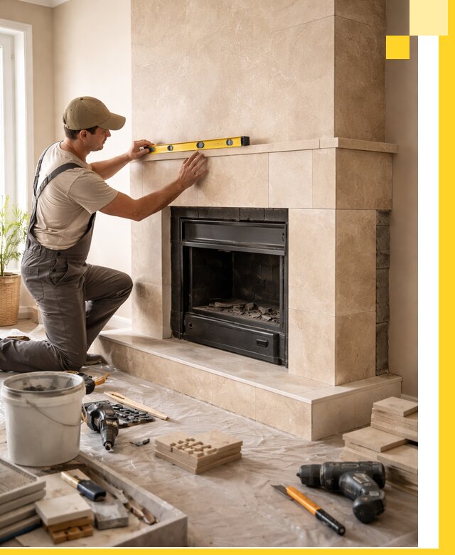 Установка и монтаж каминов в частном доме под ключ в Новороссийске