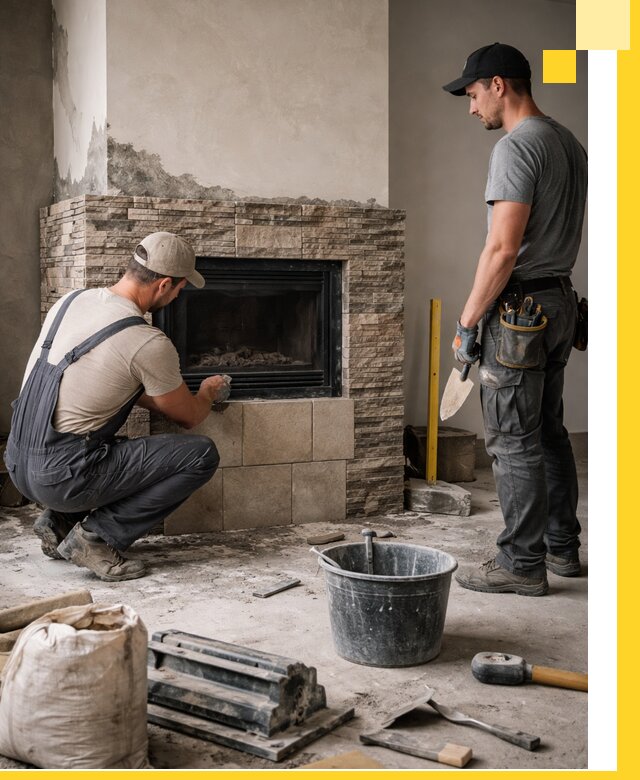 Камины под ключ в Новороссийске: проект, изготовление и монтаж