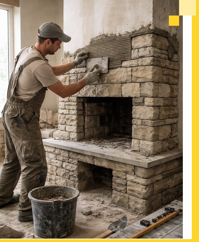 Строительство каминов под ключ в Новороссийске от проектирования до монтажа