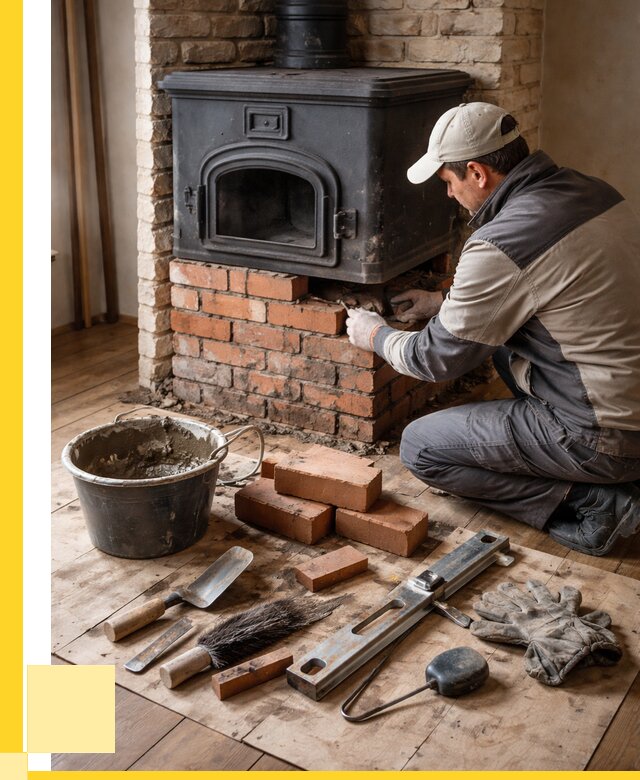 Ремонт печей в Новороссийске от 12250 р., услуги печника ЭриданНвр