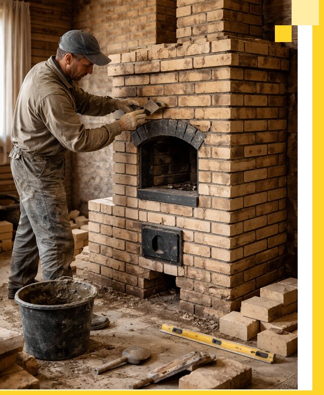 Кирпичные печи под ключ в Новороссийске: проектирование и кладка
