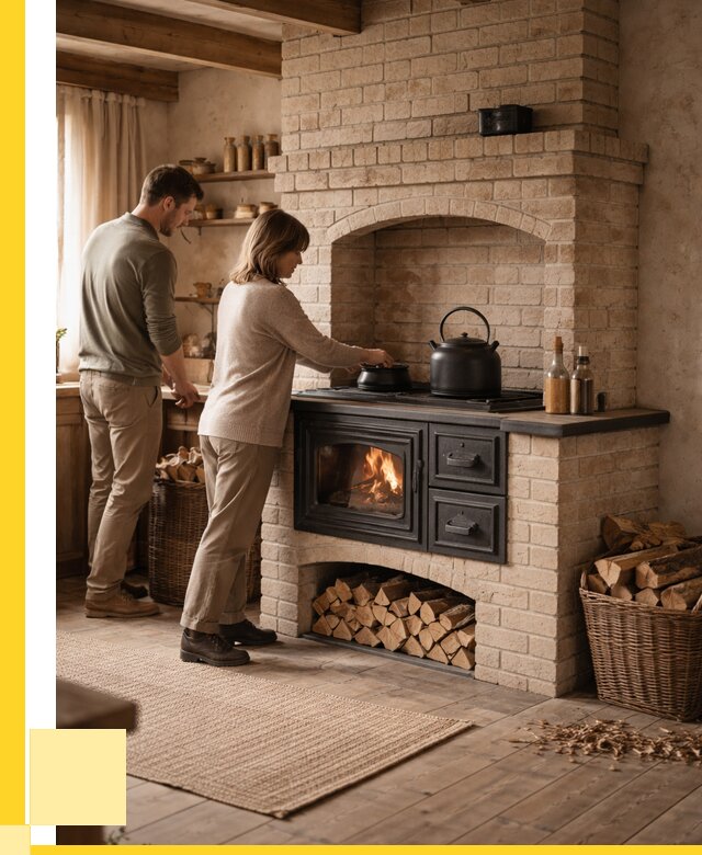 Печи с плитой в Новороссийске от 45936 р. | ЭриданНвр — кирпичная печь