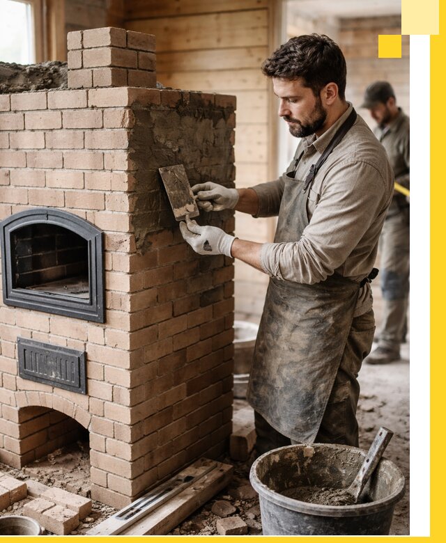 Изготовление и установка печей-шведок под ключ в Новороссийске