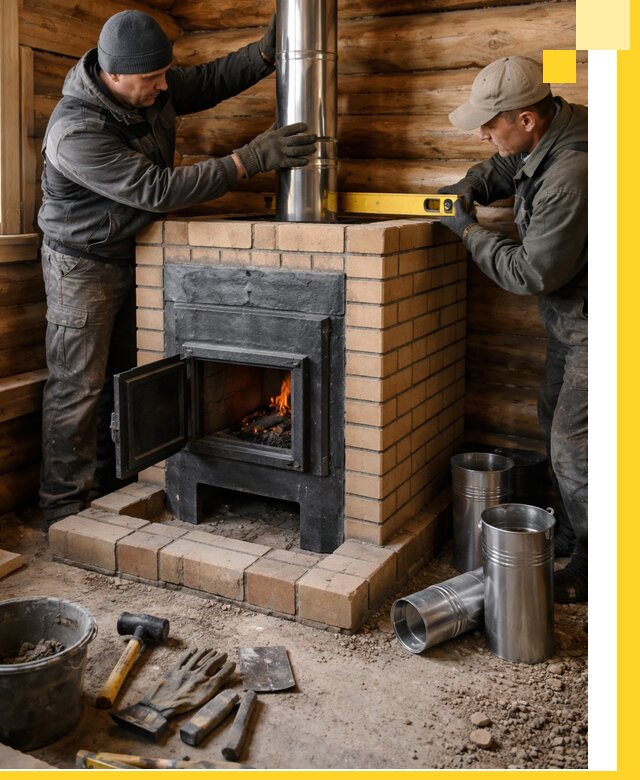 Проектирование, изготовление и установка банных печей в Новороссийске