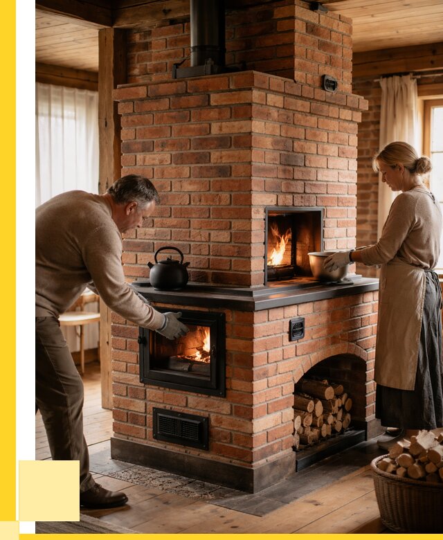 Печи для загородного дома под ключ в Новороссийске от 81664 р. | ЭриданНвр