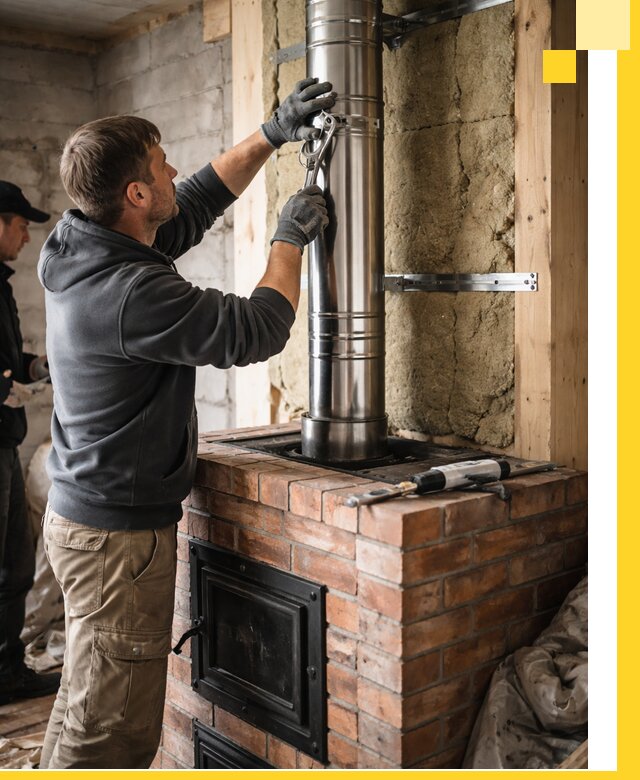 Изготовление и монтаж печей и дымоходов под ключ в Новороссийске