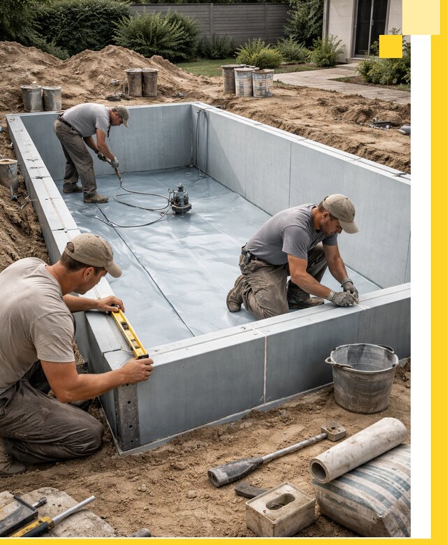 Профессиональный монтаж бассейнов под ключ в Новороссийске с гарантией