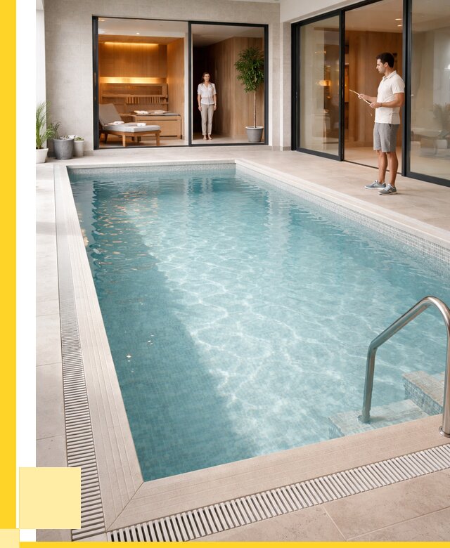 Отделка бассейна пленкой ПВХ в Новороссийске от 3573 р. - ЭриданНвр