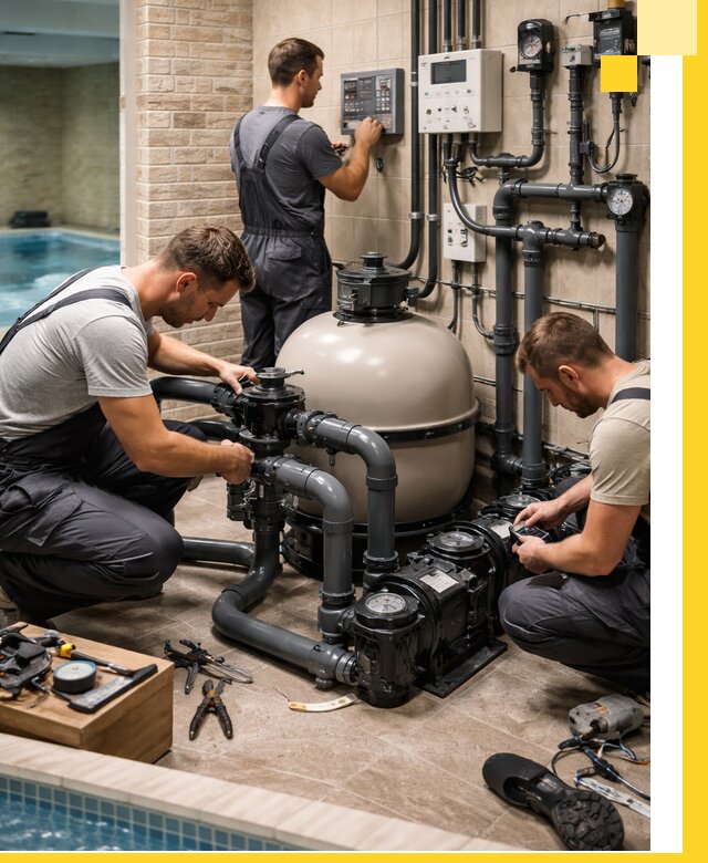 Комплексное оборудование для бассейнов под ключ в Новороссийске