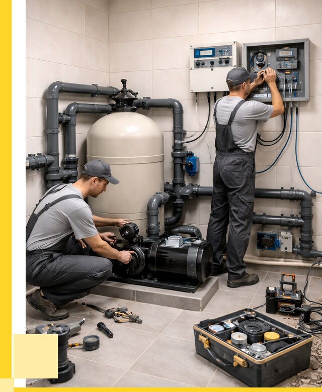 Монтаж оборудования для бассейнов в Новороссийске от 40832 р. | ЭриданНвр