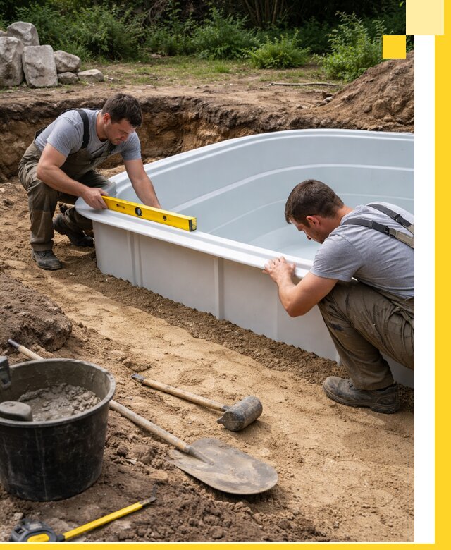 Производство и установка пластиковых бассейнов в Новороссийске под ключ