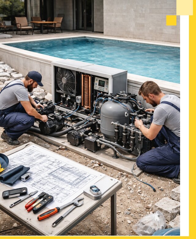 Проектирование и монтаж бассейнов с подогревом в Новороссийске