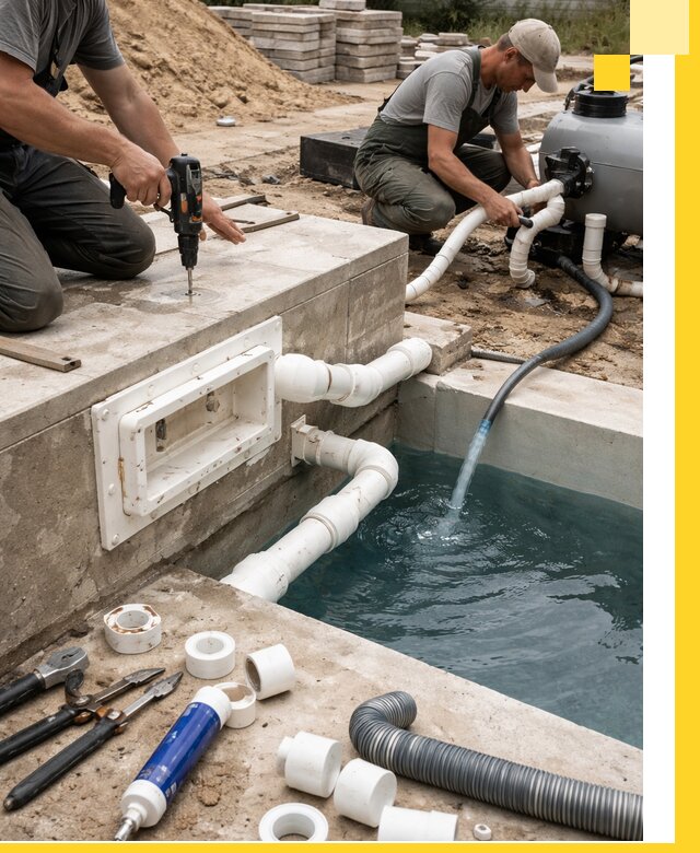 Строительство скиммерных бассейнов под ключ в Новороссийске