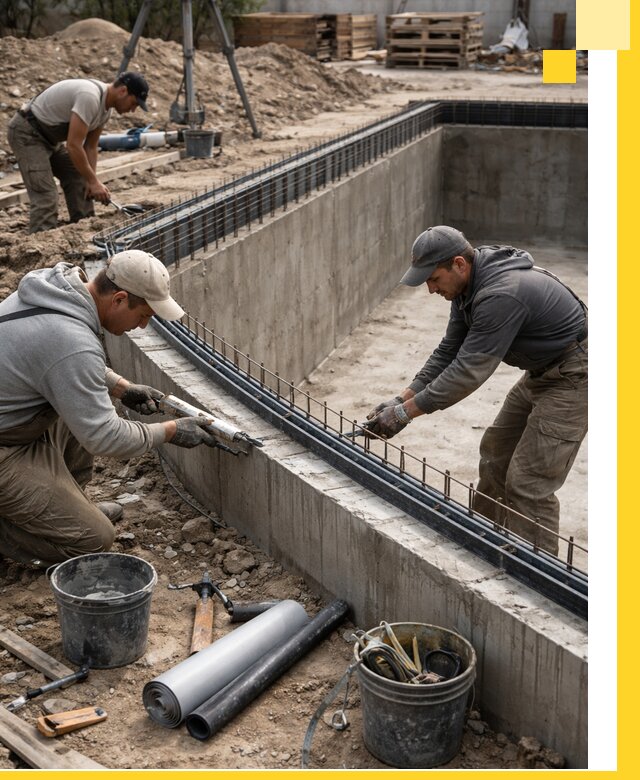 Качественный монтаж чаши бассейна в Новороссийске под ключ с гарантией