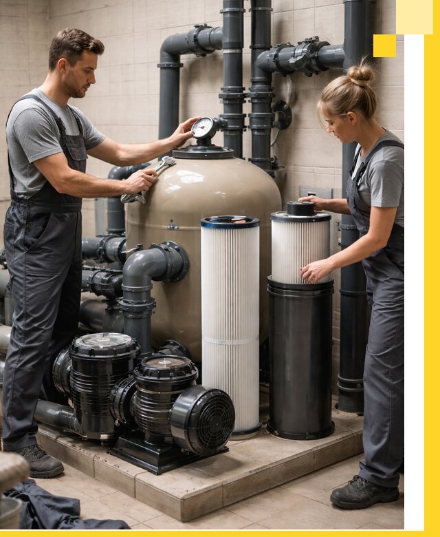 Фильтры и системы фильтрации для бассейнов в Новороссийске