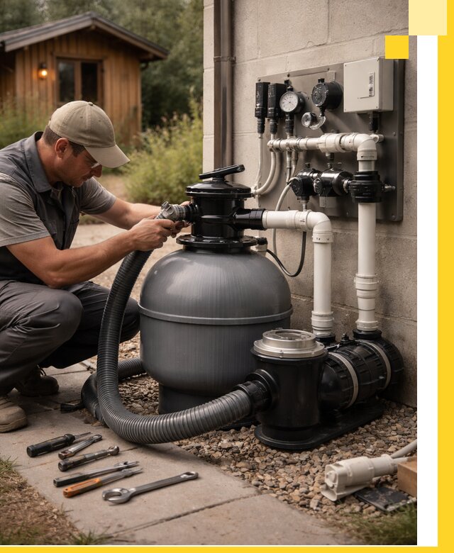 Продажа и монтаж фильтров и насосов для бассейнов в Новороссийске