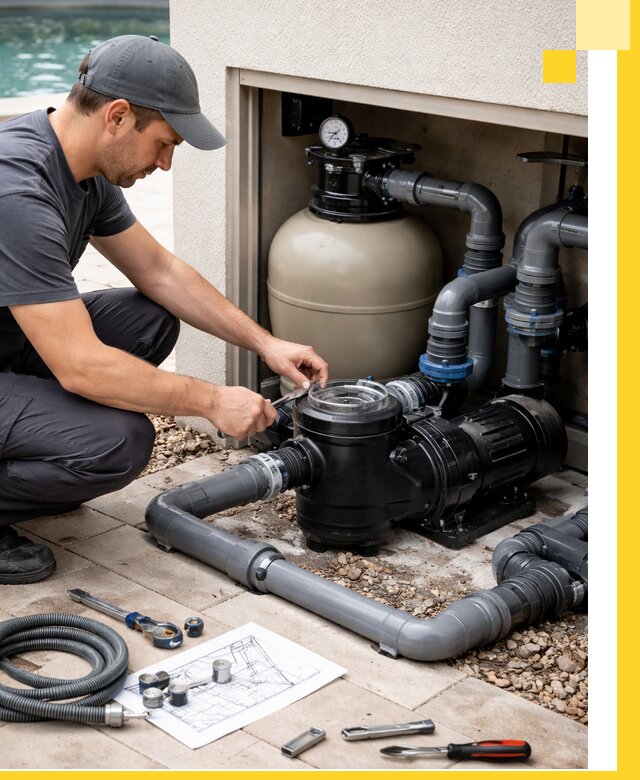 Поставка, монтаж и сервис насосов для бассейнов в Новороссийске