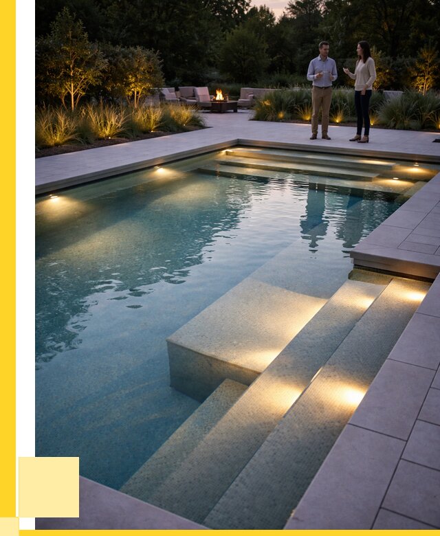 Освещение бассейнов в Новороссийске под ключ от 25520 р. | ЭриданНвр