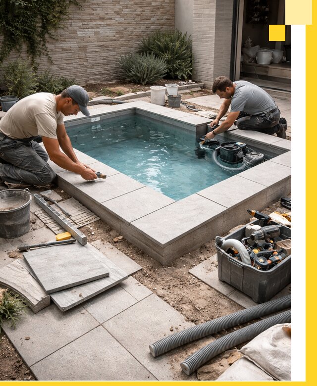 Мини бассейны под ключ в Новороссийске, дизайн и установка