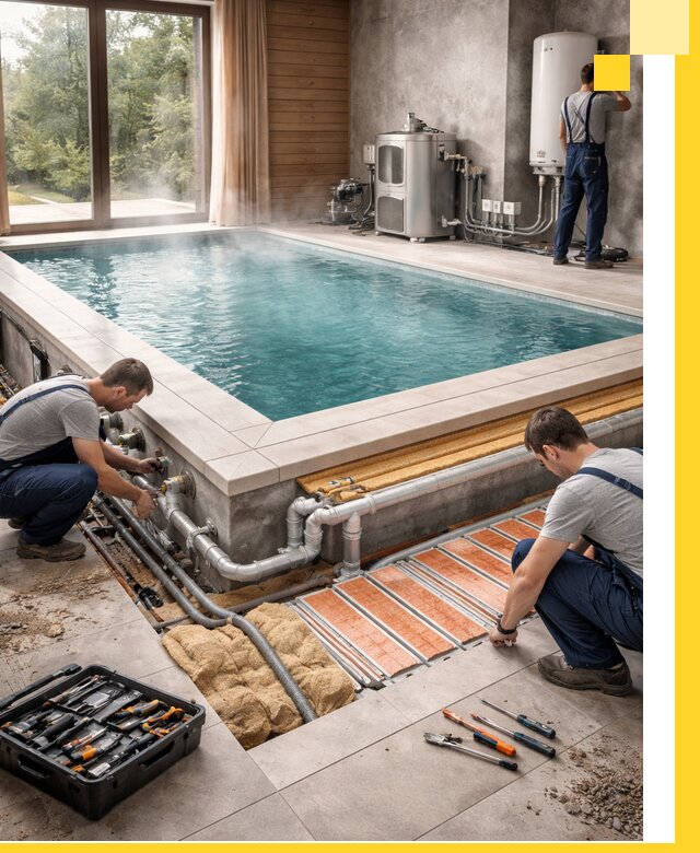 Проектирование и строительство тёплых бассейнов в Новороссийске