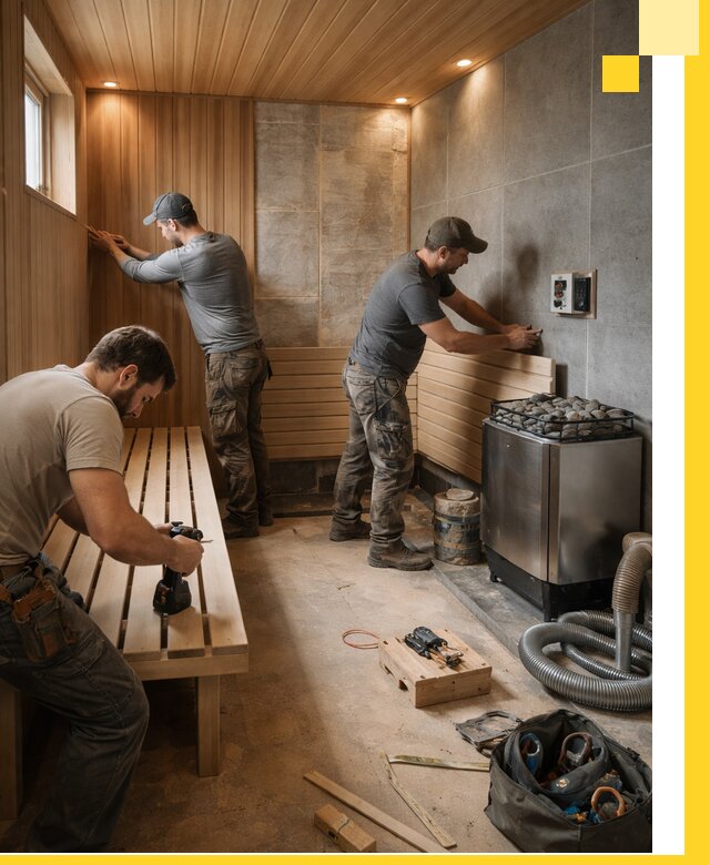 Сауны под ключ в Новороссийске, проектирование, строительство, отделка