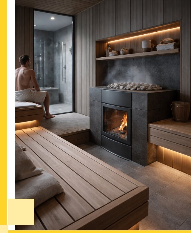Проект сауны в частном доме в Новороссийске от 35728 р. | ЭриданНвр