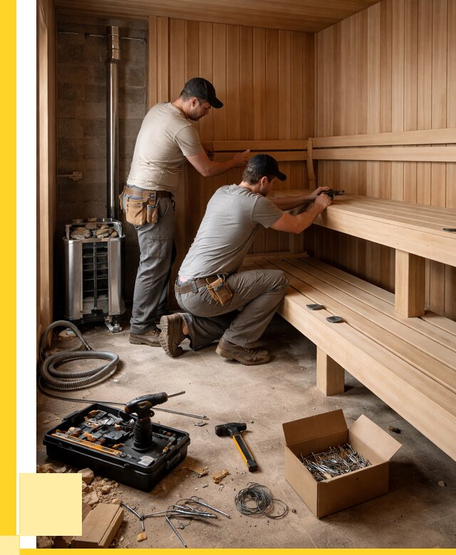 Монтаж саун под ключ в Новороссийске от 122496 р. | ЭриданНвр
