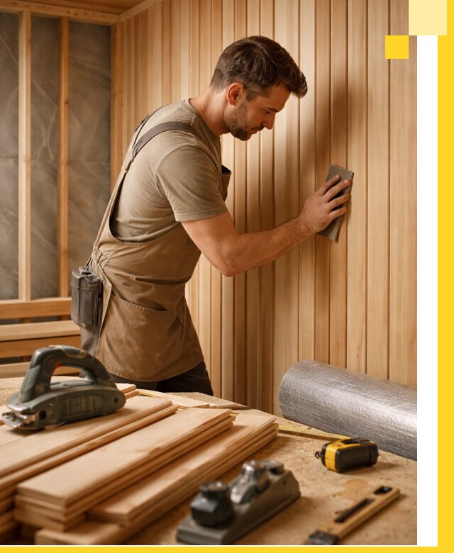 Профессиональная отделка саун и парных под ключ в Новороссийске