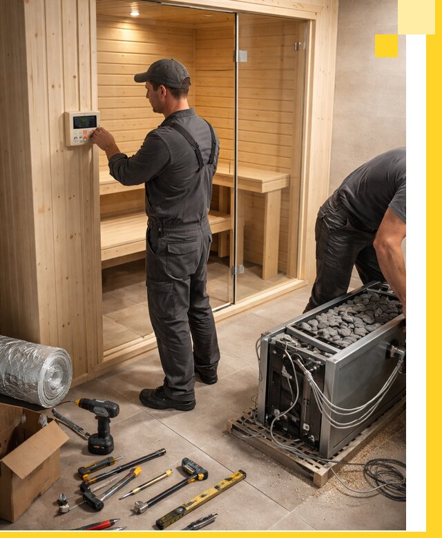 Поставка, установка и монтаж электрических саун в Новороссийске