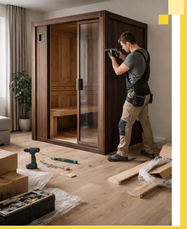 Установка и производство мини саун под ключ в Новороссийске