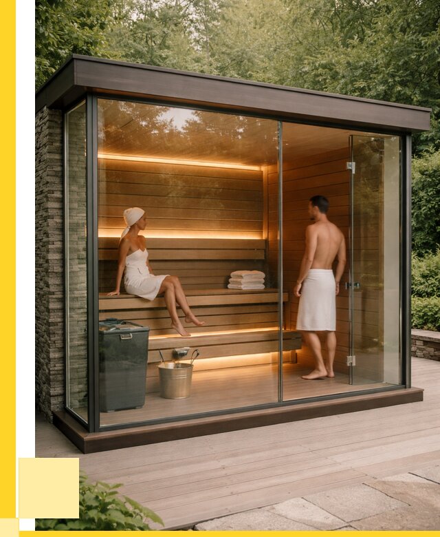 Сауна стеклянная и двери для сауны в Новороссийске от 255200 р. | ЭриданНвр