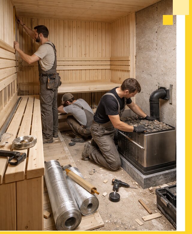 Индивидуальные сауны на заказ в Новороссийске под ключ, проект и монтаж