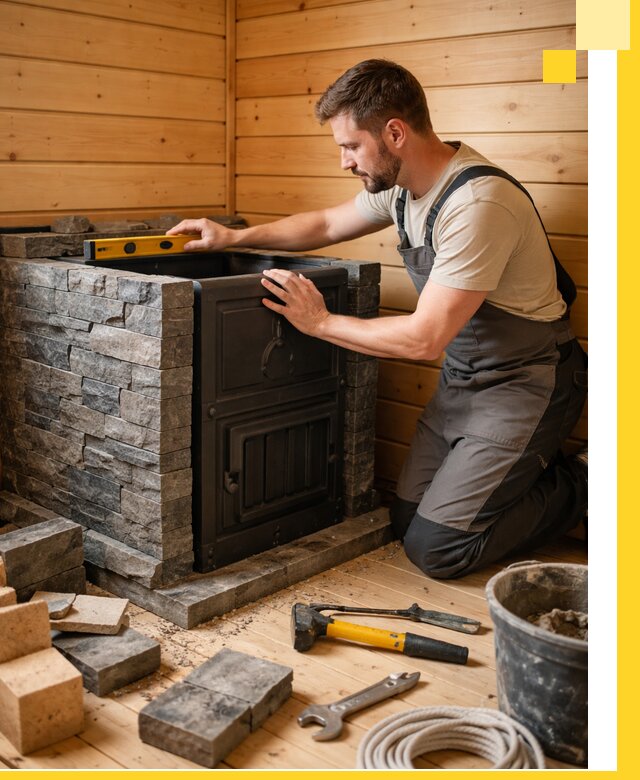 Производство и установка печей для саун под ключ в Новороссийске