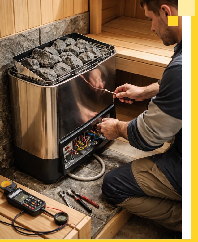 Продажа и установка электрокаменок для саун в Новороссийске