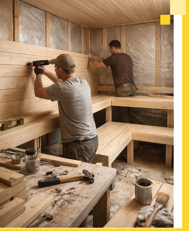 Профессиональная отделка бань и саун под ключ в Новороссийске