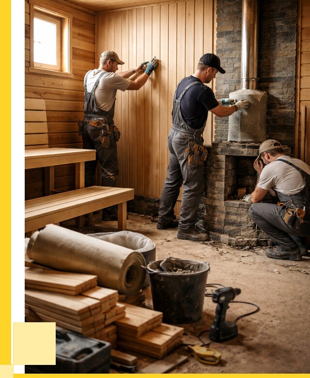 Ремонт бань под ключ в Новороссийске от 45936 р. | ЭриданНвр