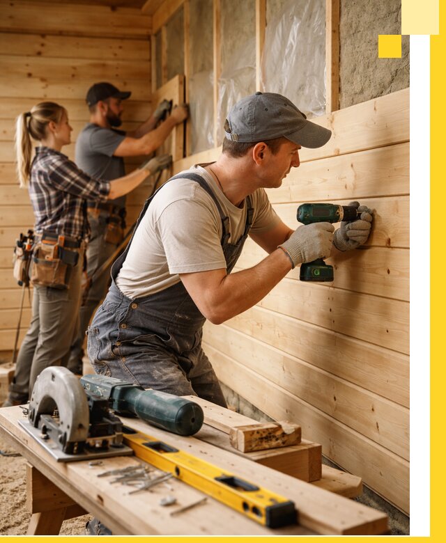 Обшивка бань под ключ в Новороссийске: отделка стен и потолков