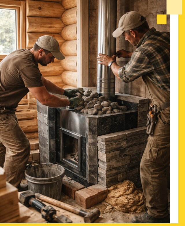 Строительство и отделка русских бань под ключ в Новороссийске