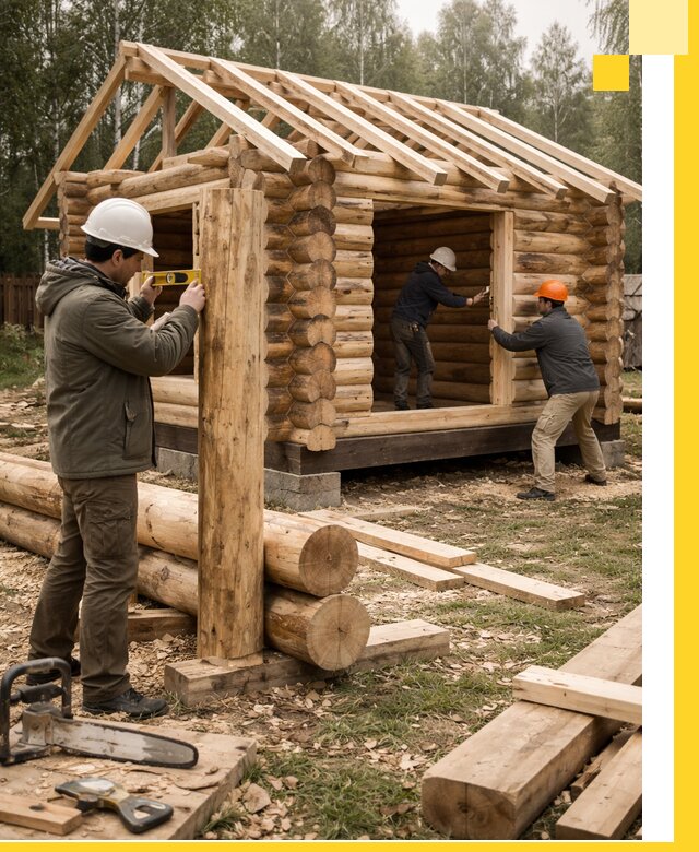 Строительство бань для дачи под ключ в Новороссийске с доставкой и монтажом