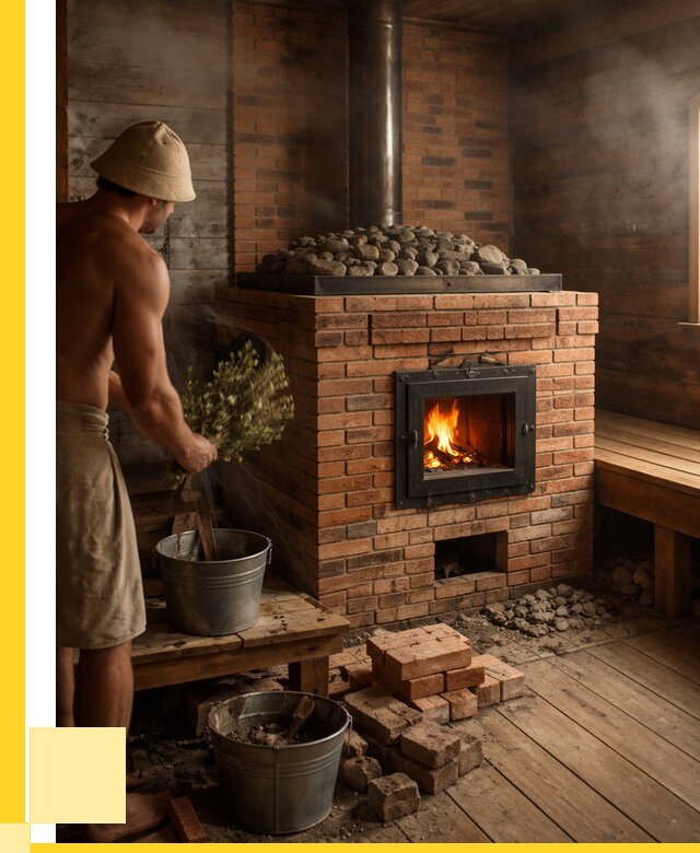 Кирпичные банные печи в Новороссийске от 91872 р. | ЭриданНвр