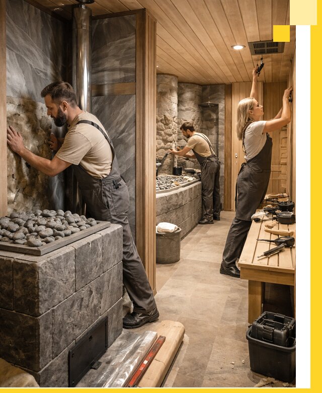 Строительство бань и SPA процедур в Новороссийске под ключ и отделкой