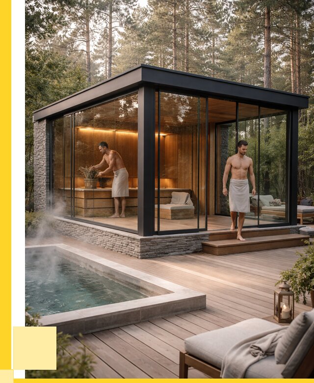 Стеклянные бани и двери в Новороссийске от 459360 р. | ЭриданНвр