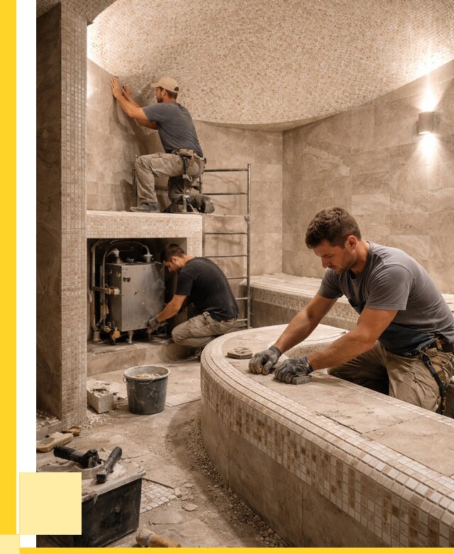 Монтаж хамамов под ключ в Новороссийске от 255200 р. ЭриданНвр