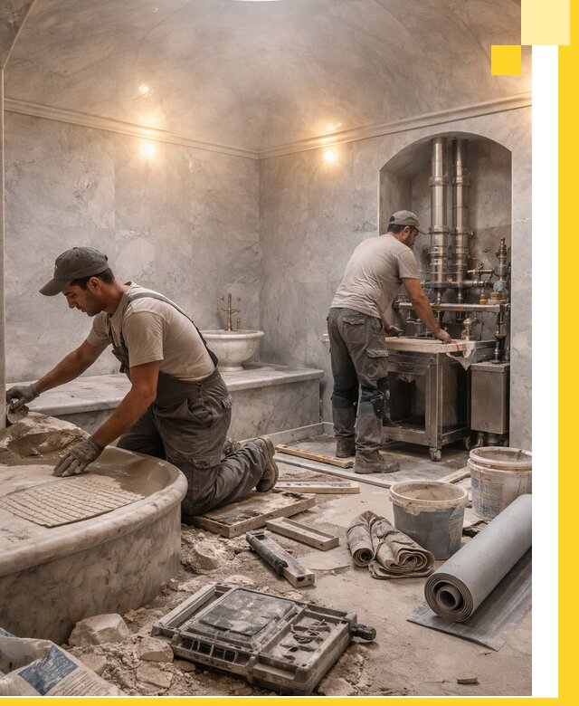 Строительство турецких бань хаммам под ключ в Новороссийске