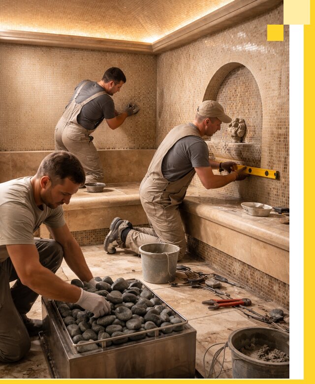 Проектирование и строительство хамама и сауны в Новороссийске