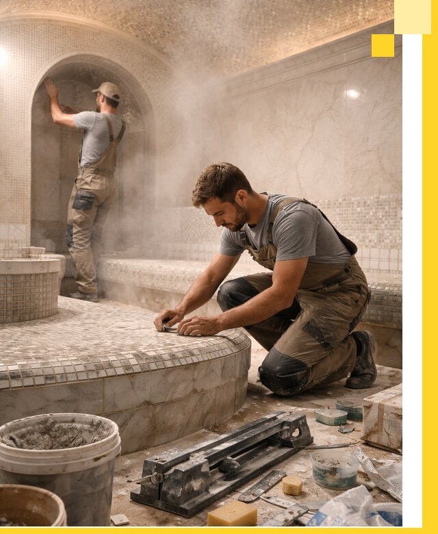 Профессиональный дизайн хамама и SPA под ключ в Новороссийске