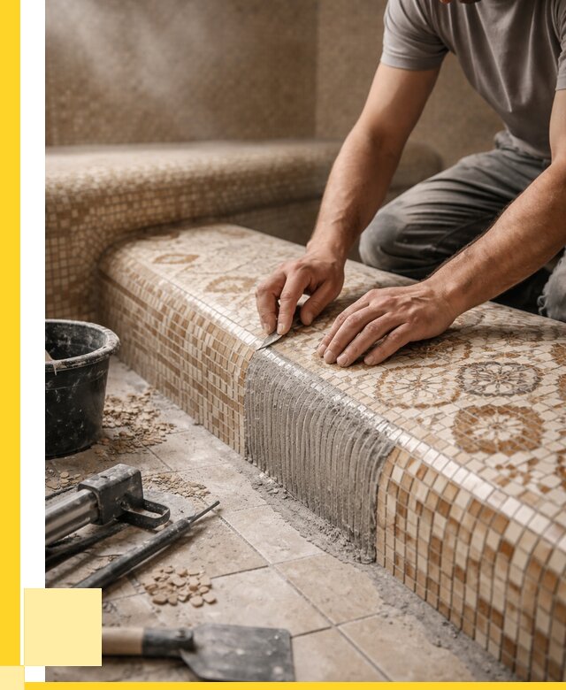 Плитка для хамама под ключ в Новороссийске от 3573 р. | ЭриданНвр